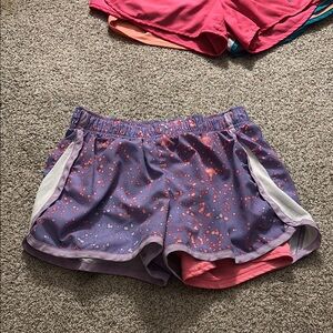Purple and Pink Champion Athletic Shorts